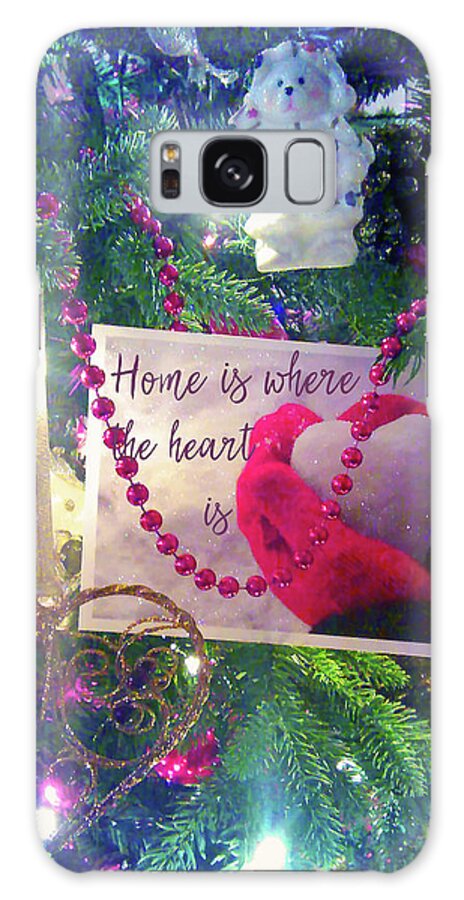 Christmas Galaxy Case featuring the photograph Home is Where the Heart Is by Toni Hopper