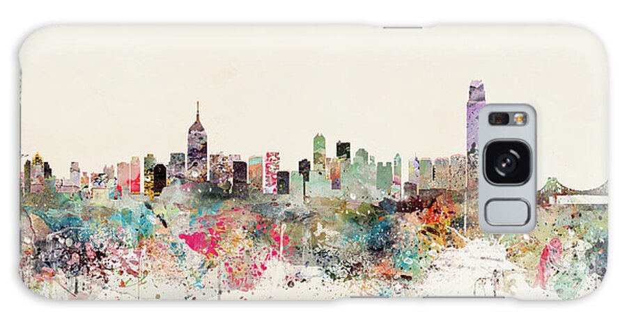 Hong Kong Galaxy Case featuring the painting Hong Kong Skyline by Bri Buckley