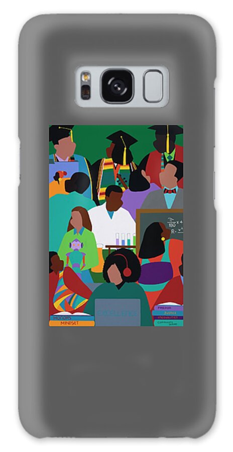 Black Lives Matter Galaxy Case featuring the painting Honors Mindset by Synthia SAINT JAMES