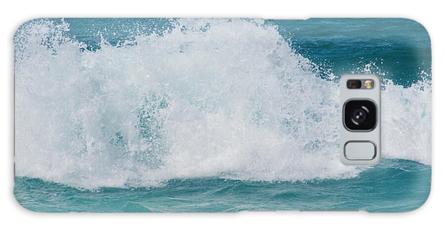 Wave Faces Galaxy Case featuring the photograph Hookipa Splash Waves Beach Break Shore Break Pacific Ocean Maui by Sharon Mau