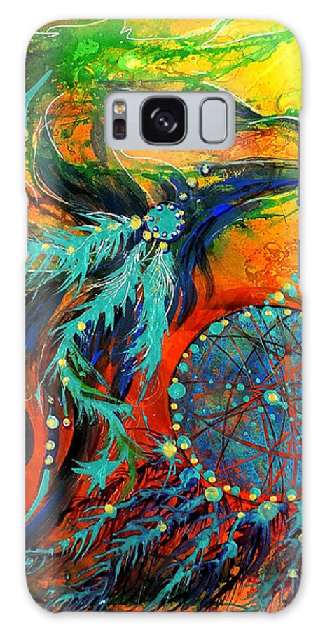 Mythical Galaxy Case featuring the painting Hope Rising by Francine Dufour Jones