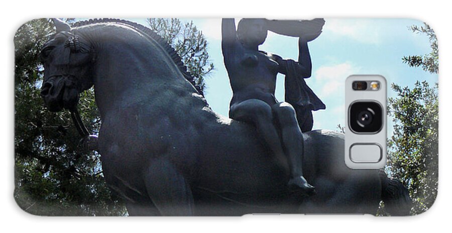 Stature Galaxy Case featuring the photograph Horse Statue by Francesca Mackenney