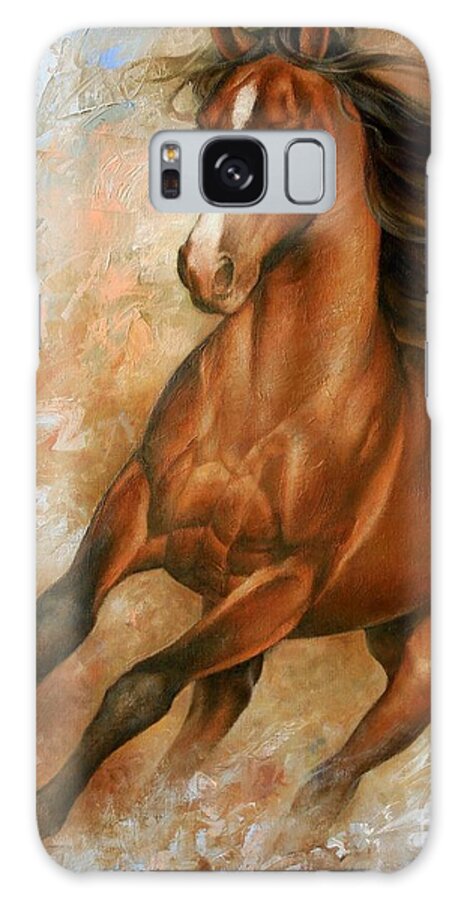 Horse Galaxy Case featuring the painting Horse1 by Arthur Braginsky
