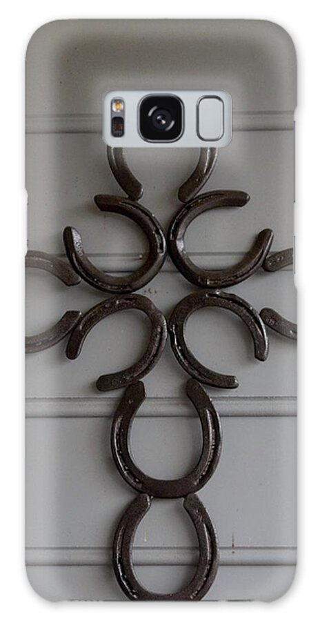 Metal Galaxy Case featuring the photograph Horseshoe Cross by Ali Baucom