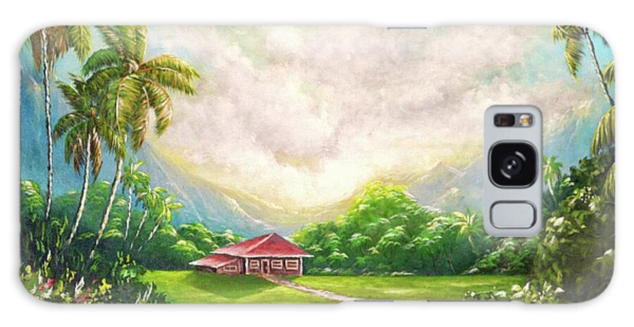 Paradise Galaxy Case featuring the painting House In The Valley by Larry Geyrozaga