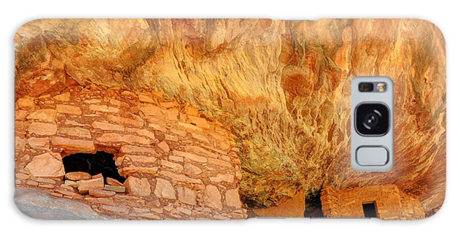 Cedar Galaxy Case featuring the photograph House on Fire Anasazi Indian Ruins by Gary Whitton