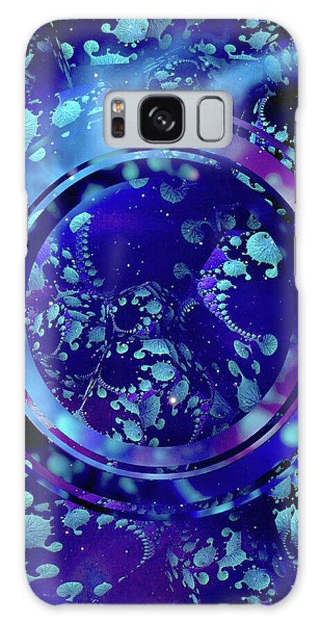 Abstract Galaxy S8 Case featuring the digital art Hubble 3014 by Susan Maxwell Schmidt