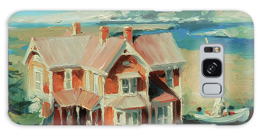 Coast Galaxy Case featuring the painting Hughes House by Steve Henderson
