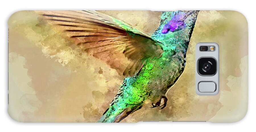 Hummingbird Galaxy Case featuring the mixed media Humdinger by Dave Lee