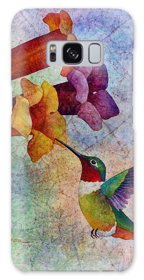 Hummingbird Galaxy Case featuring the painting Hummer Time by Hailey E Herrera