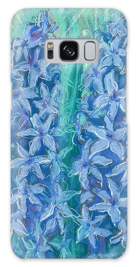 Hyacinth Flower Galaxy Case featuring the painting Hyacinths by Julia Khoroshikh