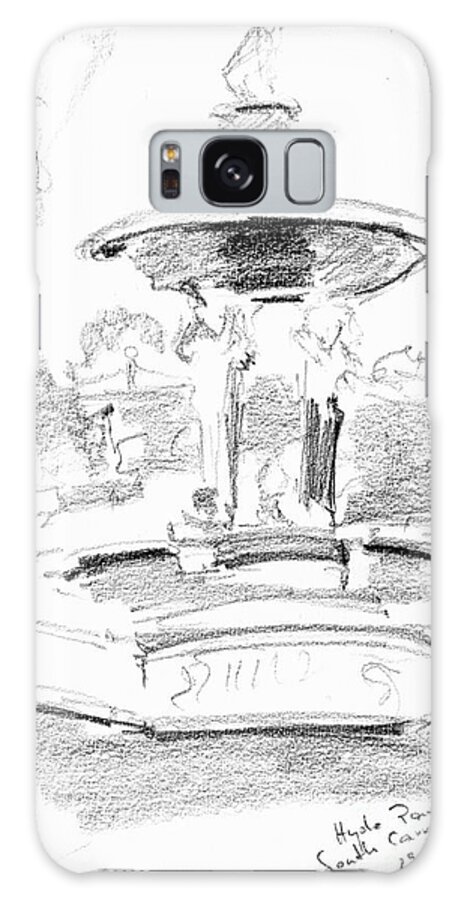 Hyde Galaxy Case featuring the drawing Hyde Park by Karina Plachetka