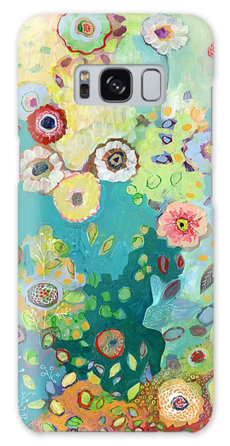Floral Galaxy Case featuring the painting I Am by Jennifer Lommers