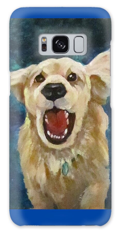 Dog Galaxy Case featuring the painting I got dis' by Barbara O'Toole