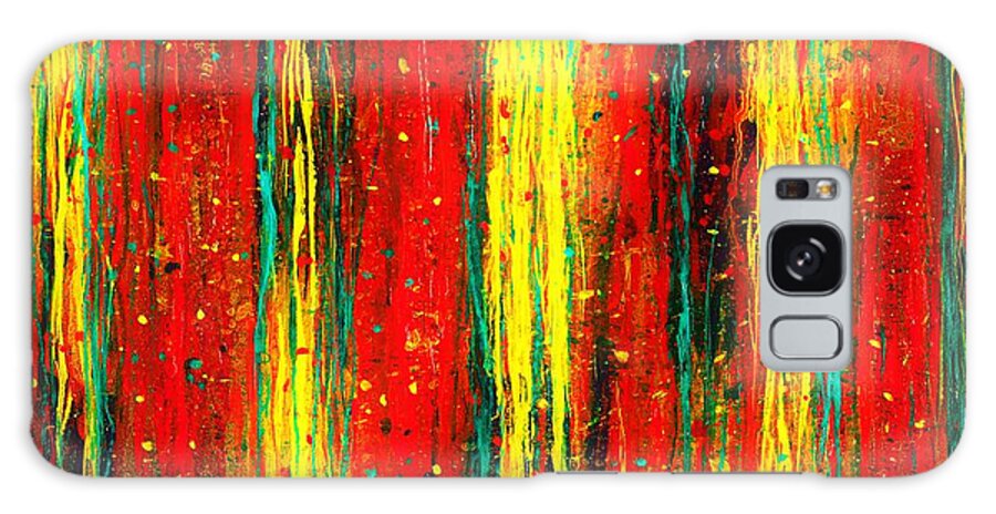 #2d #abstract #art #beautiful ##colorful #colors #contemporary #contemporaryart #fineart #interiordesign #luxuryart #modernart #surreal #allisonconstantino Galaxy Case featuring the painting I Melt with You by Allison Constantino