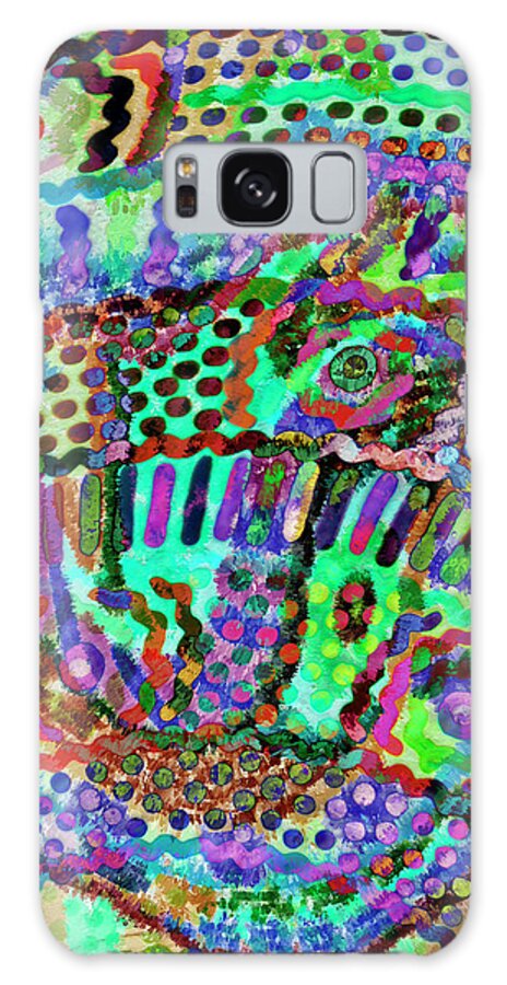 Abstract Experimentalism Galaxy Case featuring the digital art I Might Be Dreaming by Becky Titus