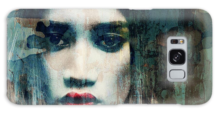 Female Galaxy Case featuring the mixed media I Want To Know What Love Is by Paul Lovering
