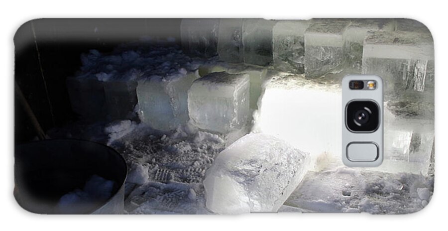  Galaxy Case featuring the photograph Ice blocks in house by Brook Burling