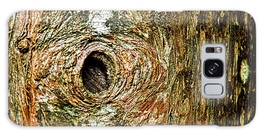 Bark Galaxy Case featuring the photograph Igneous black hole by Christopher Byrd
