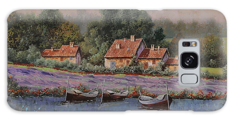 Country Galaxy Case featuring the painting Il Borgo Tra Le Lavande by Guido Borelli