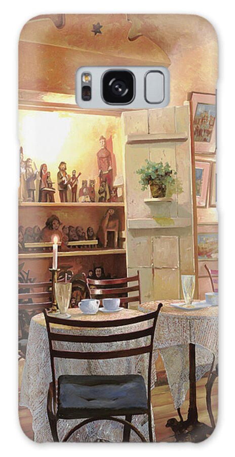 Cafe Galaxy Case featuring the painting Il Caffe Dell'armadio by Guido Borelli