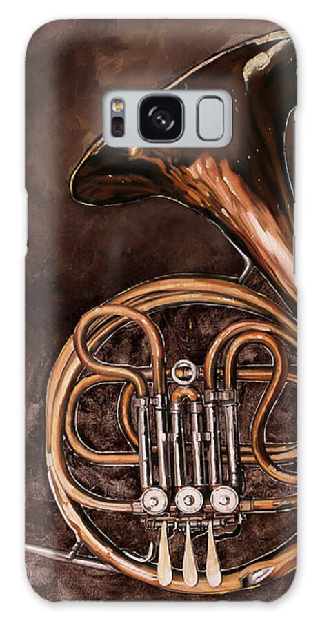 French Horn Galaxy Case featuring the painting Il Corno Francese by Guido Borelli