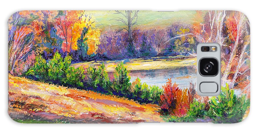 Painting Galaxy Case featuring the painting Illuminating Colors Of Fall by Lee Nixon