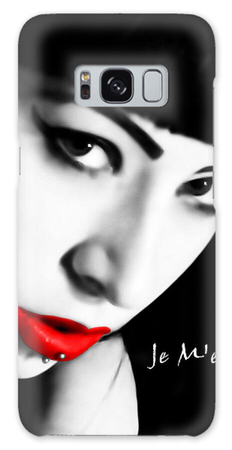 Red Lips Galaxy Case featuring the photograph I'm Bored by Bruce Gannon