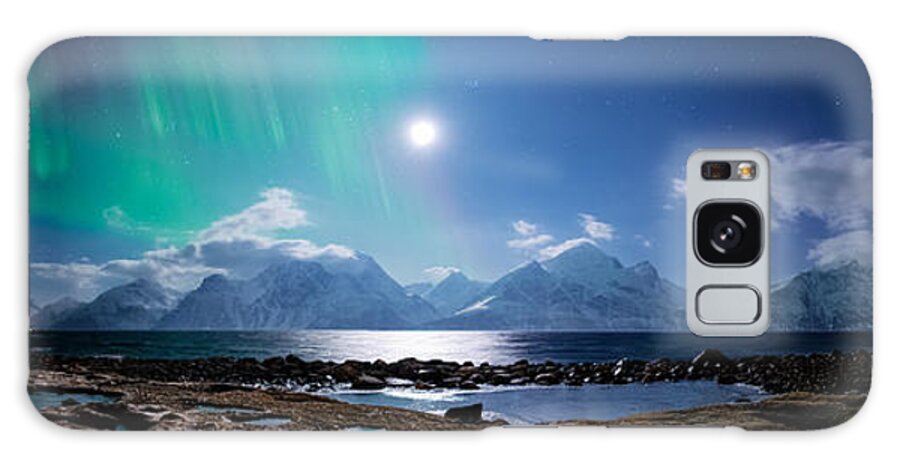 Panorama Galaxy Case featuring the photograph Imagine Auroras by Tor-Ivar Naess
