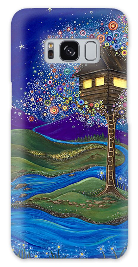 Moon Galaxy Case featuring the painting Imagine by Tanielle Childers