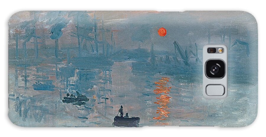 Impression Galaxy Case featuring the painting Impression Sunrise by Claude Monet