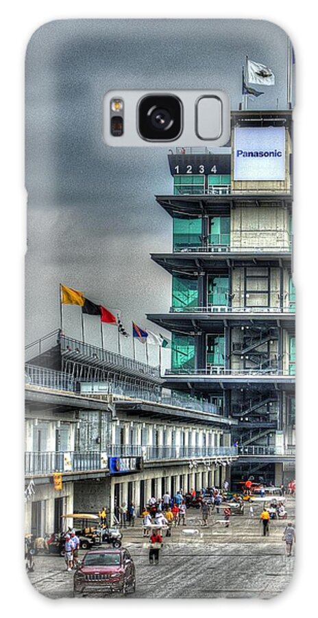 Indy 500 Galaxy Case featuring the photograph IMS Pagoda by Josh Williams