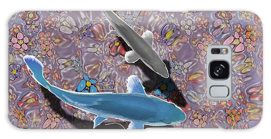 Water Galaxy Case featuring the painting In The Bay by Mindy Huntress