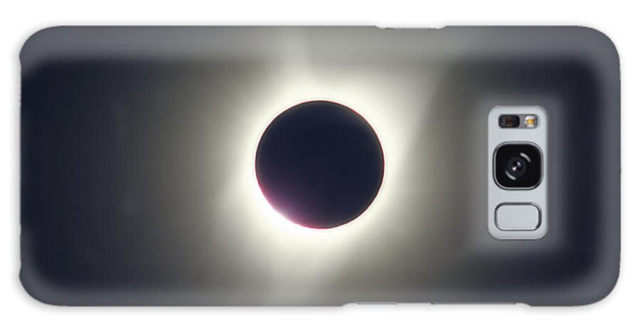 Darin Volpe Nature Galaxy Case featuring the photograph In The Shadow of the Moon -- 2017 Solar Eclipse in Independence, Oregon by Darin Volpe