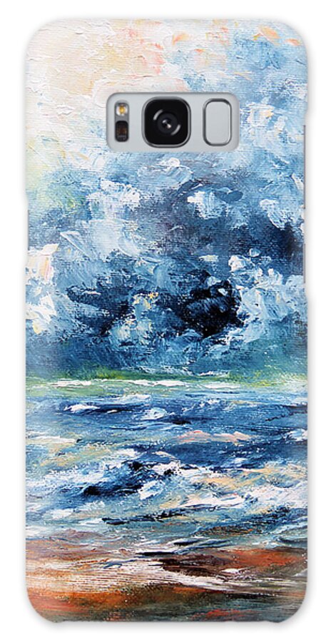 Landscape Galaxy Case featuring the painting In the Storm by Meaghan Troup