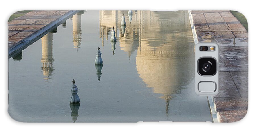 Reflection Of Taj Mahal Galaxy Case featuring the photograph In Water by Elena Perelman