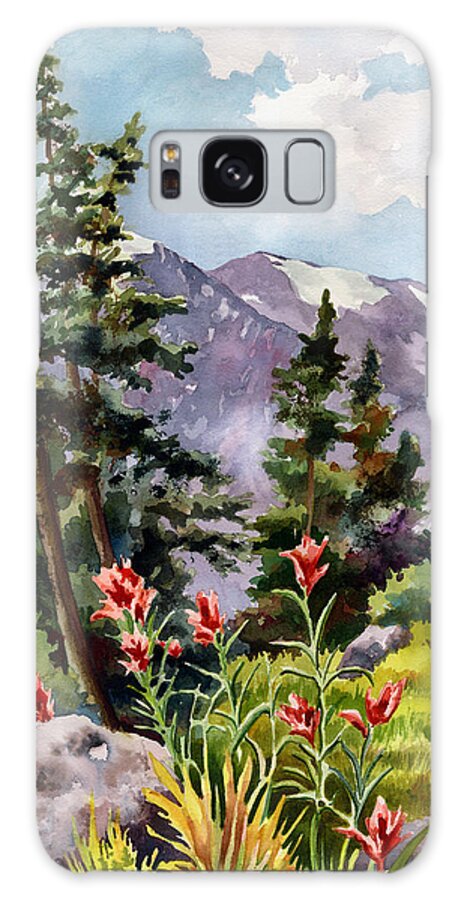 Colorado Art Galaxy Case featuring the painting Indian Paintbrush by Anne Gifford