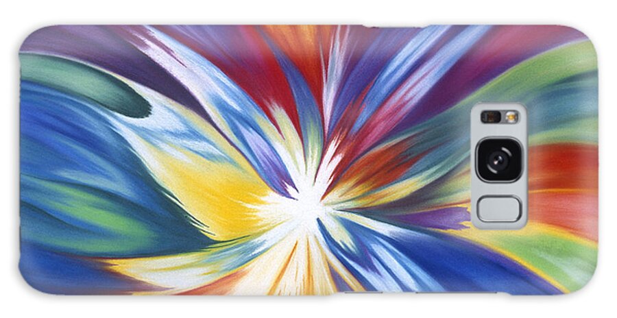 Abstract Galaxy Case featuring the painting Infinite Life Force by Lucy Arnold