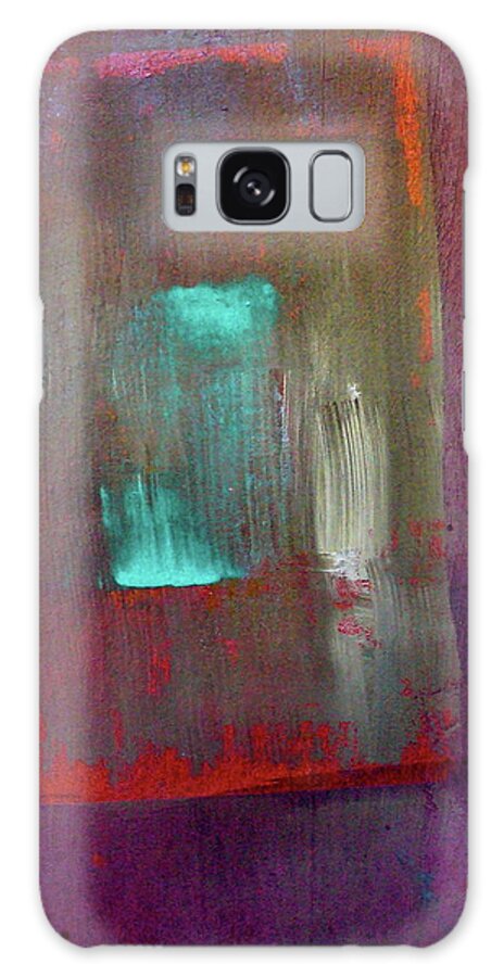 Contemporary Galaxy Case featuring the painting Inner Space by Mary Sullivan
