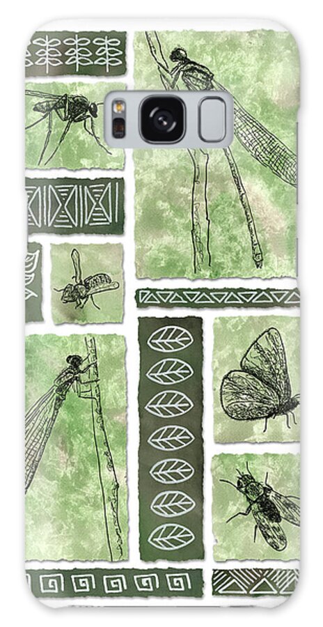 Hawaii Galaxy Case featuring the painting Insects of Hawaii II by Diane Thornton