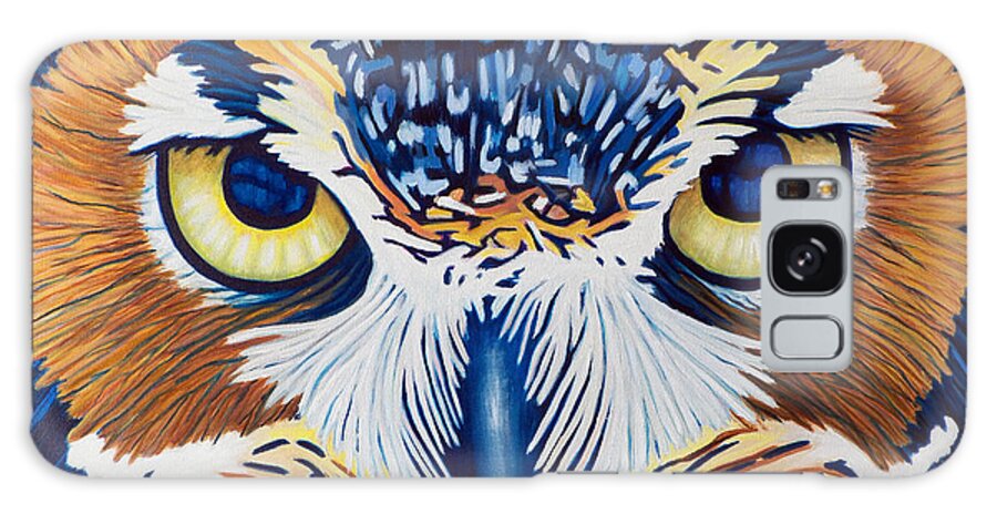 Owl Galaxy Case featuring the painting Insight and Compassion by Brian Commerford
