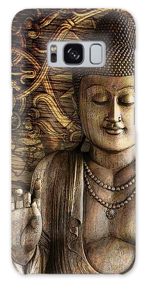 Buddha Galaxy Case featuring the digital art Intentional Bliss by Christopher Beikmann