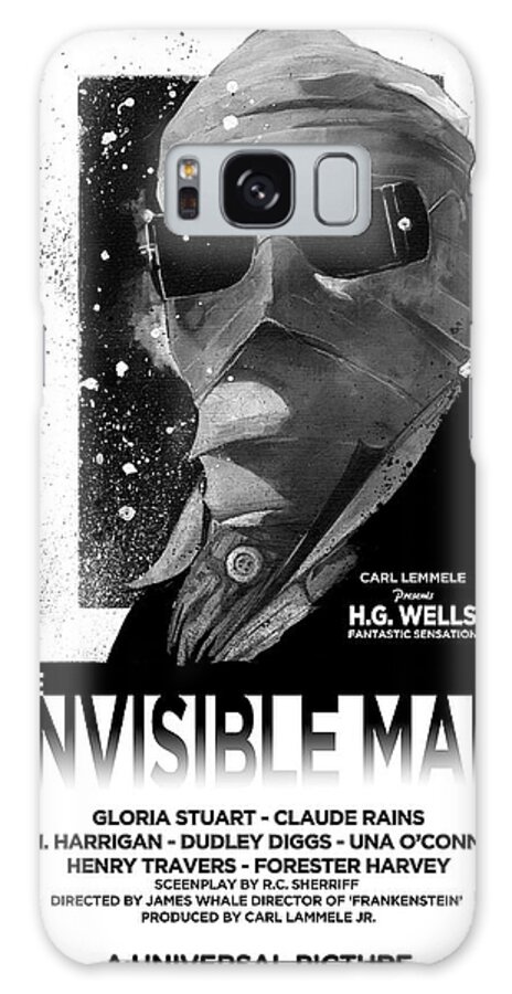 Universal Studios Art Galaxy Case featuring the mixed media Invisible Man movie poster 1933 by Sean Parnell