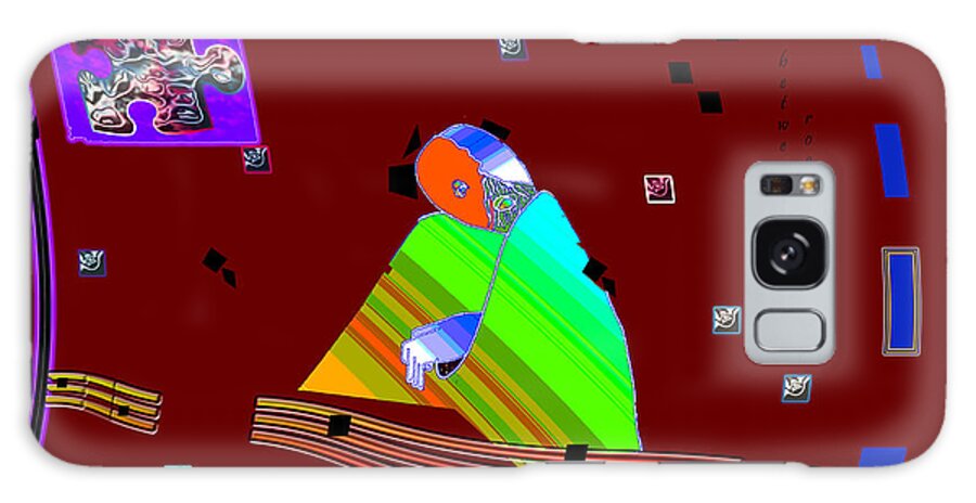 Asteroids Galaxy S8 Case featuring the digital art Inw_20a6452_between-rocks by Kateri Starczewski