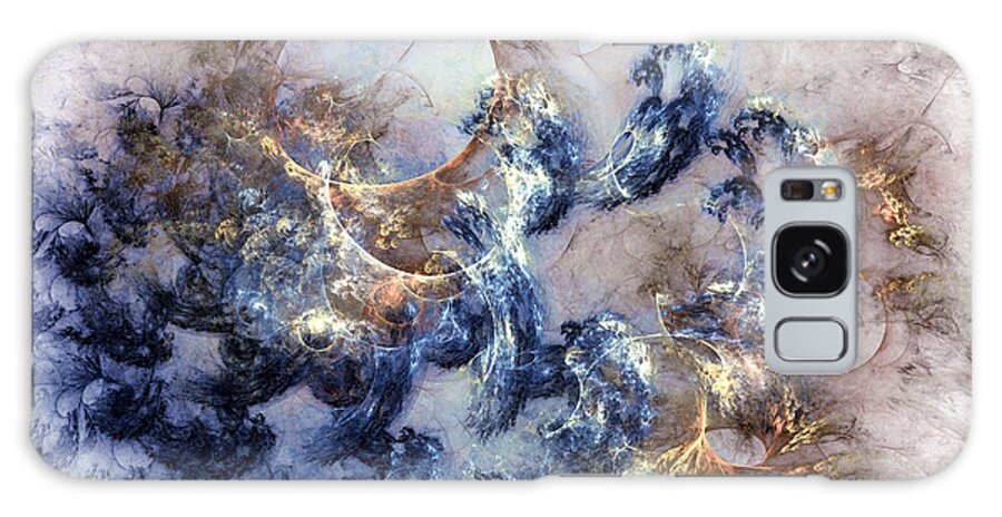 Abstract Galaxy Case featuring the digital art Ion Storm by Casey Kotas