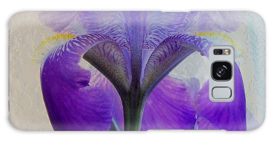 Iris Galaxy Case featuring the photograph Iris and Ice by Kae Cheatham