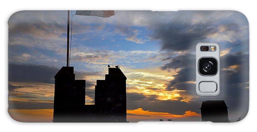 Lawrence Galaxy Case featuring the photograph Irish Sunset Over Ramparts 2 by Lawrence Boothby