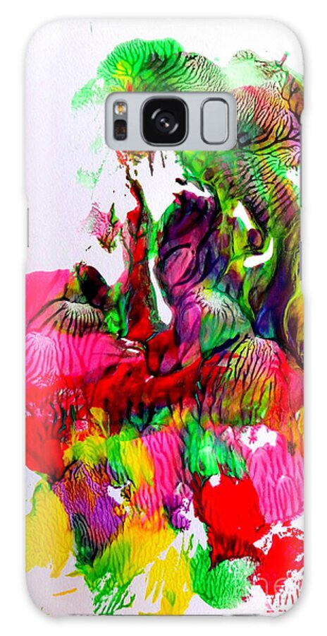 Abstract Galaxy S8 Case featuring the painting Island Maiden by Fred Wilson