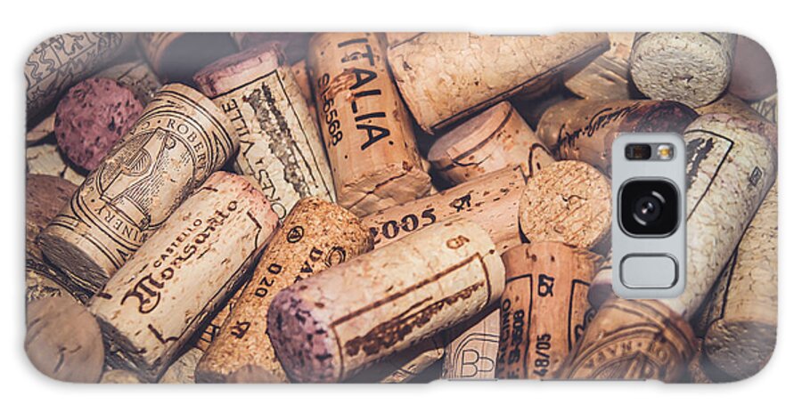Wine Corks Galaxy Case featuring the photograph Italia - Corks by Colleen Kammerer