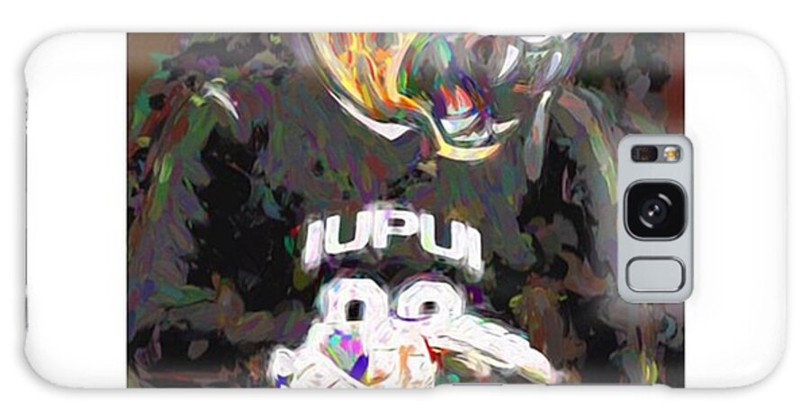 Iupuijaguars Galaxy Case featuring the photograph @iupui #iupuijaguars #iupui #jaguars by David Haskett II